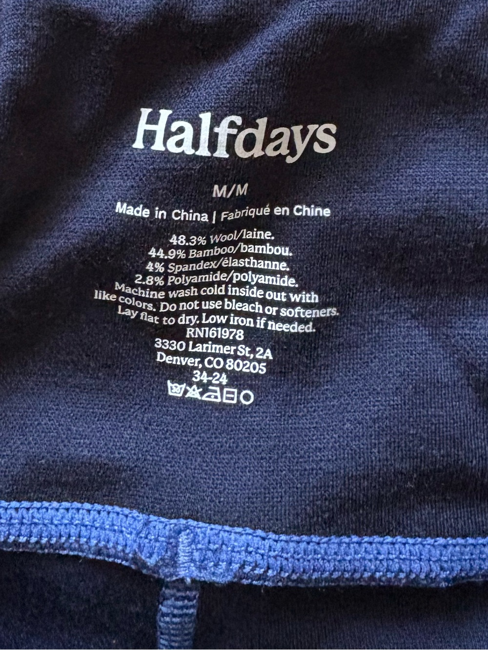 NWT Halfdays Women's Hallie Merino Leggings. Size Medium. - Picture 9 of 10